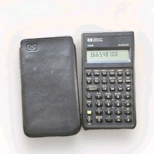 Vtg 80s Hewlett Packard HP-20S Scientific Calculator 1987 Slip Case Tested Works